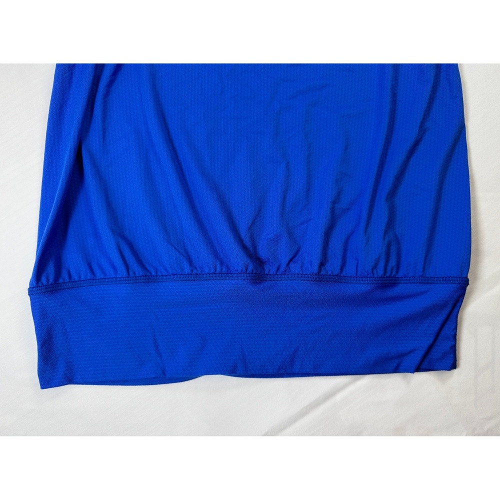 Lululemon No Limits Tank Women 6 Blue EUC 2-in-1 Striped Bra Mesh Activewear - Picture 7 of 13